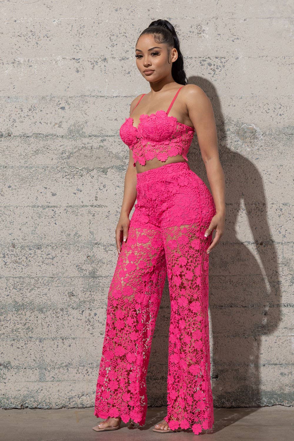 PINKY LACE SET