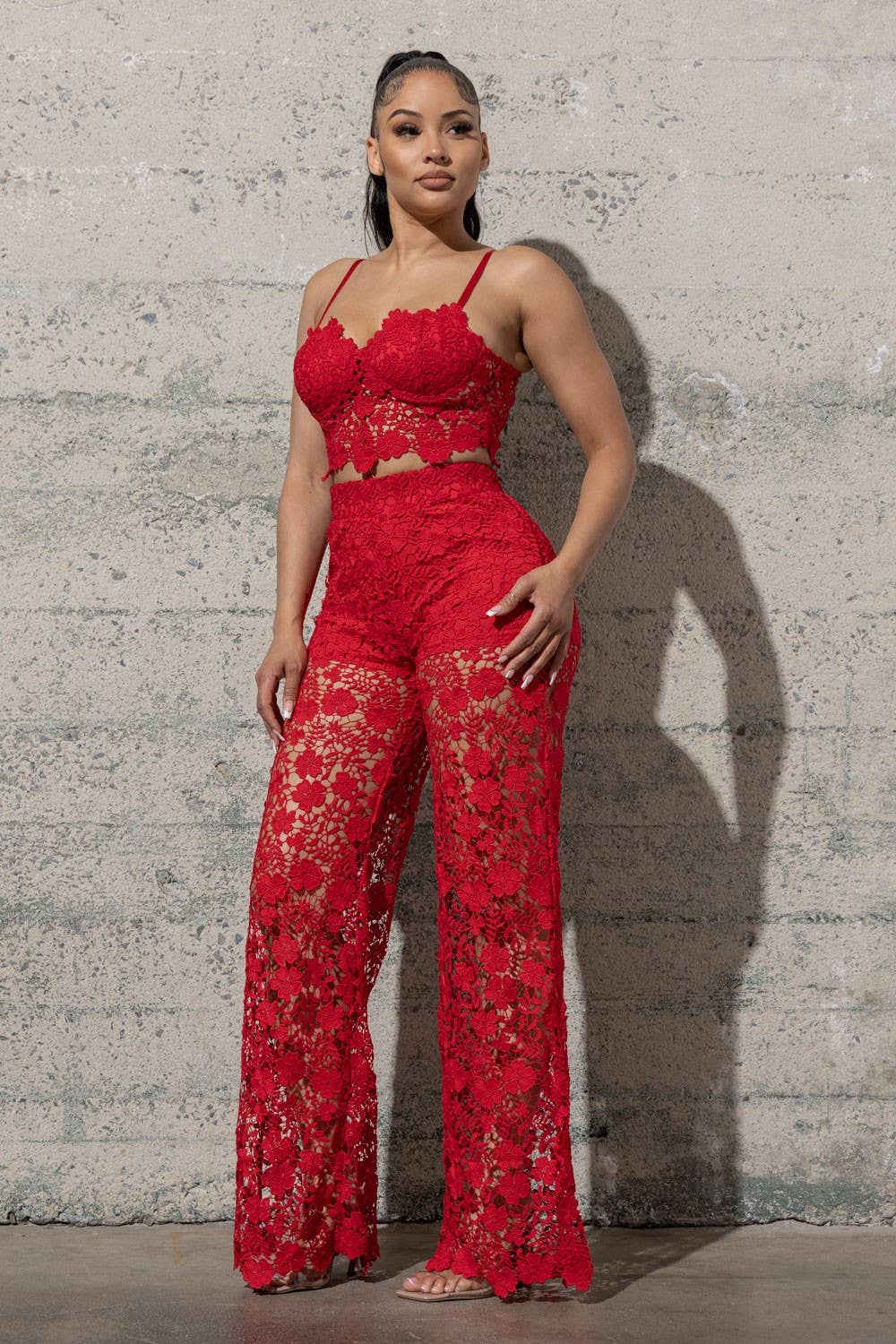 PINKY LACE SET