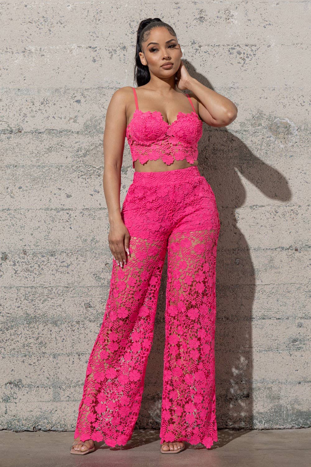 PINKY LACE SET