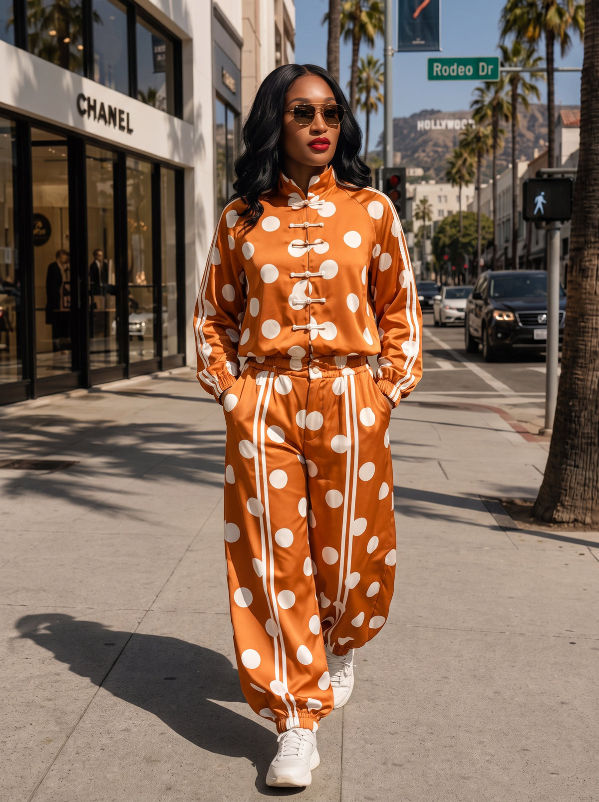 POLKA DOT TRACKSUIT SET