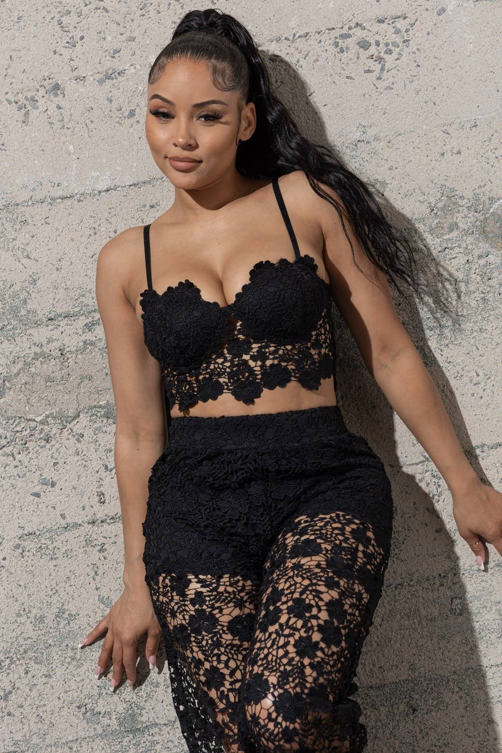 PINKY LACE SET