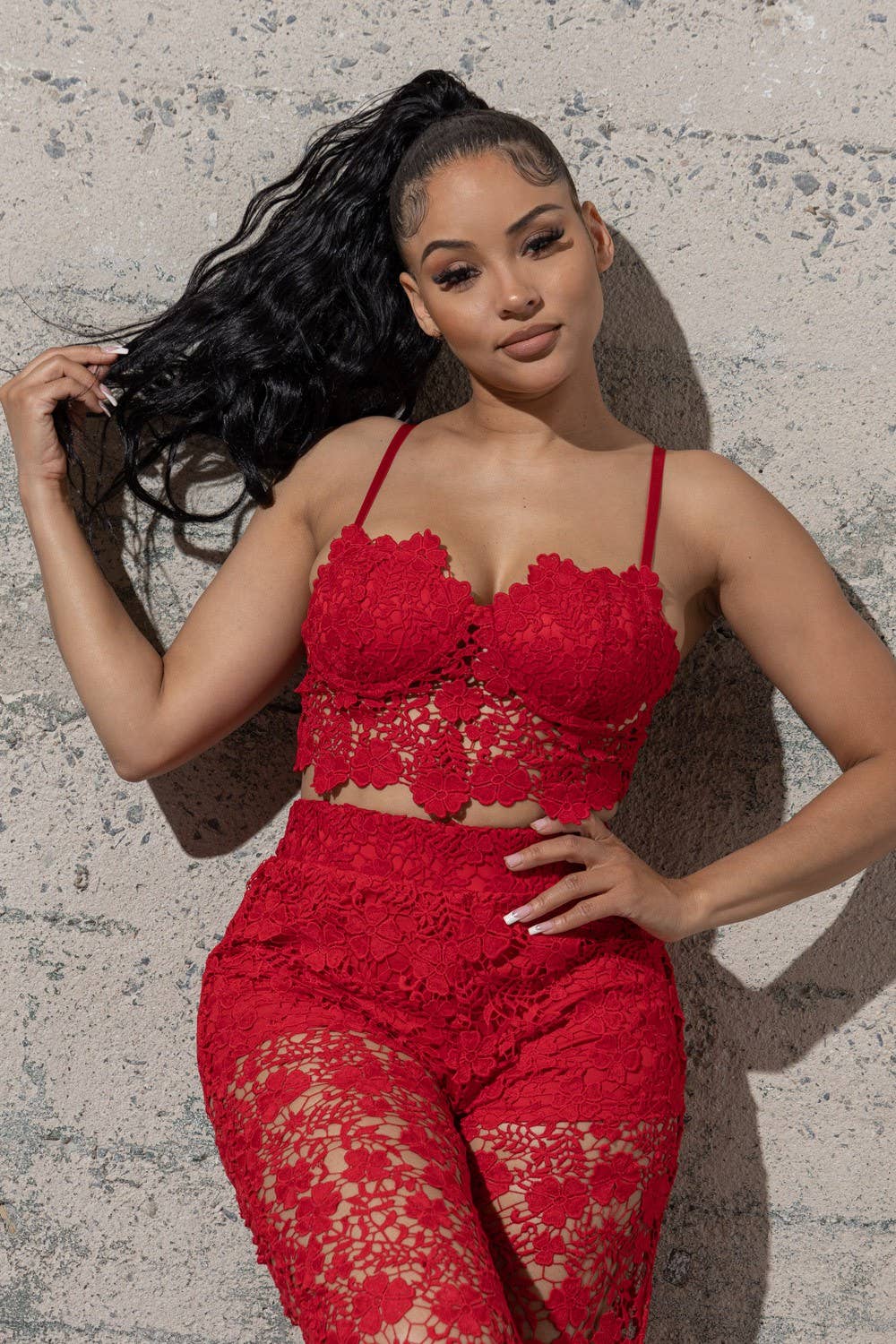 PINKY LACE SET
