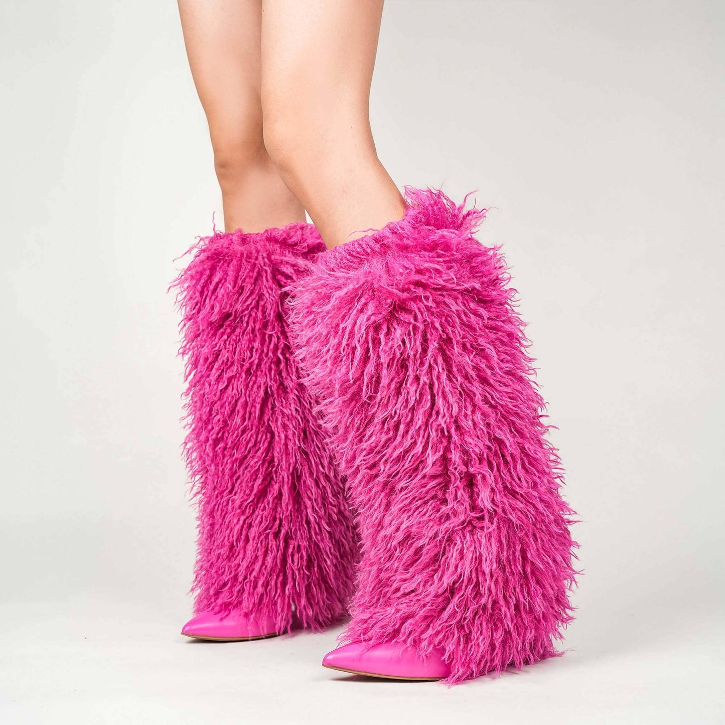 Women's DEMURE DIAMANTE FAUX FUR BOOT