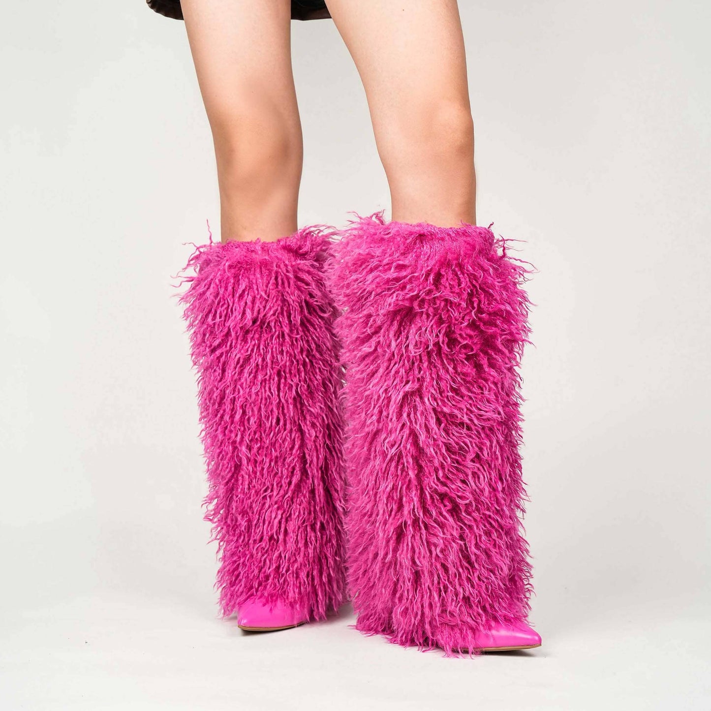 Women's DEMURE DIAMANTE FAUX FUR BOOT