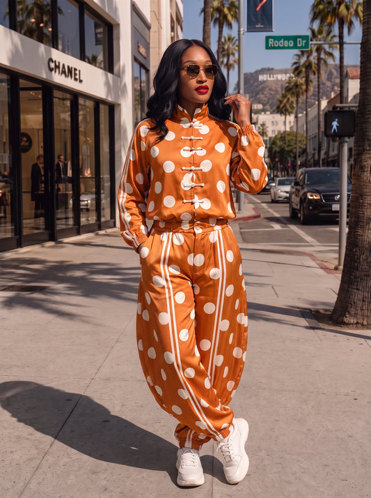 POLKA DOT TRACKSUIT SET