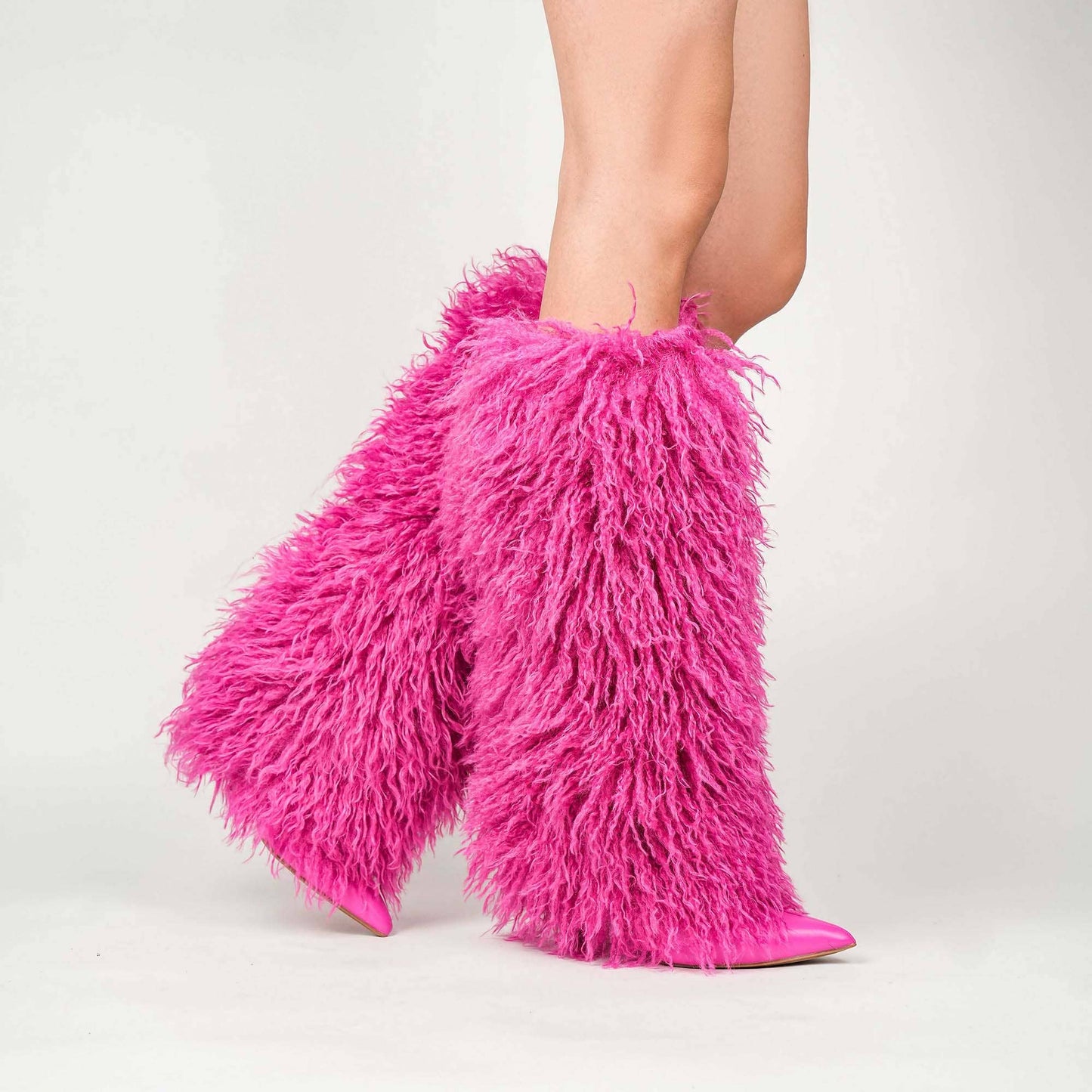 Women's DEMURE DIAMANTE FAUX FUR BOOT