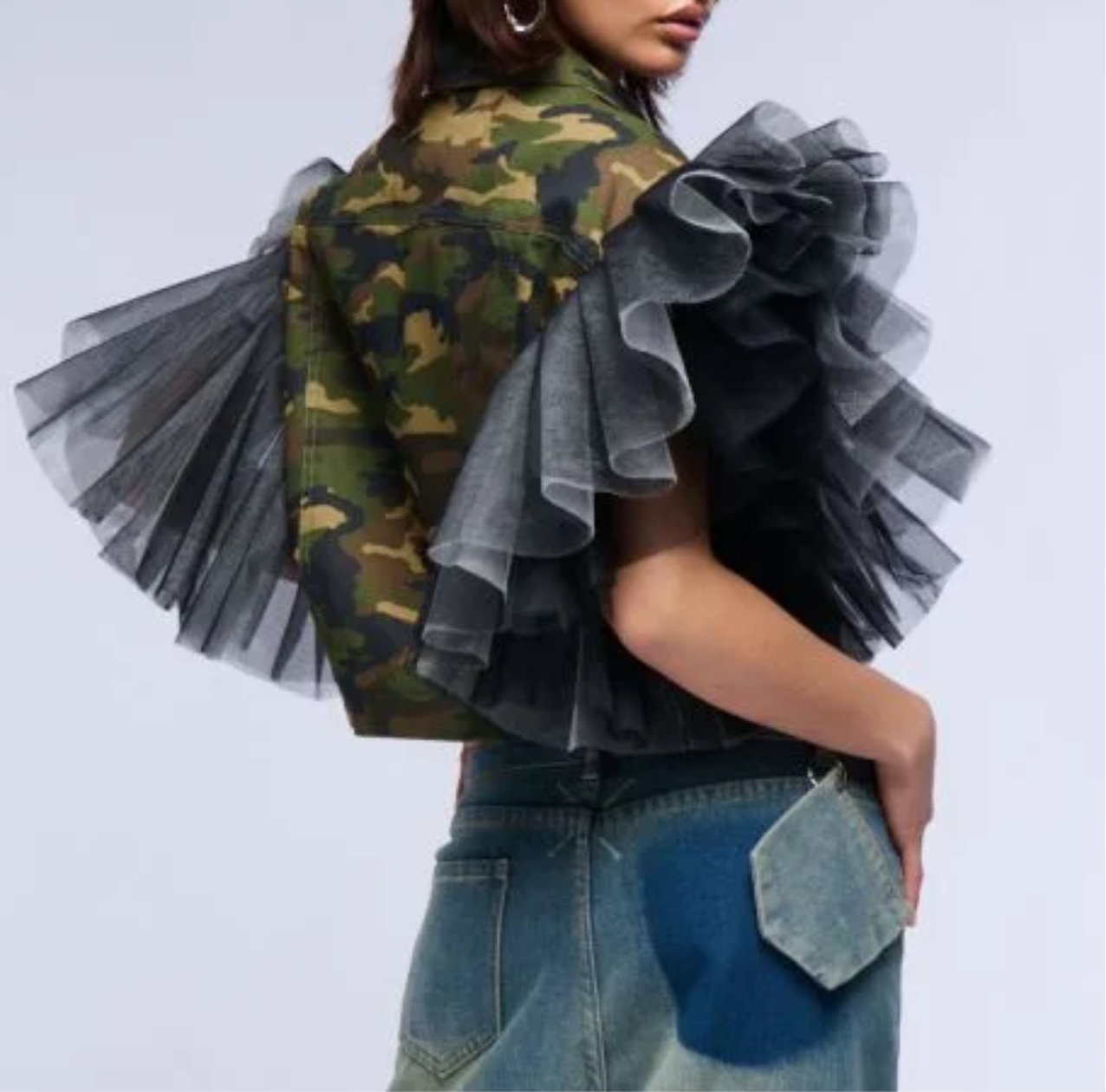 Camo Tulle Vest