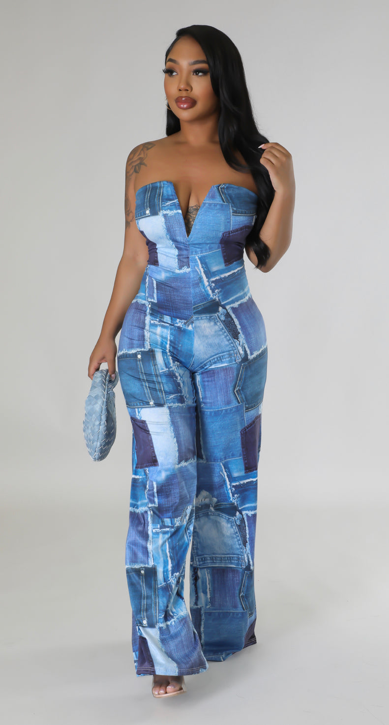 Patchwork Jumpsuit